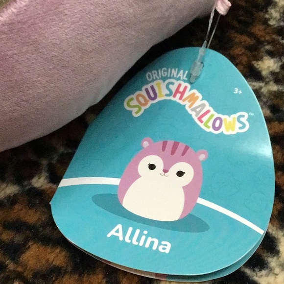 Squishmallows 8" Allina the Purple Squirrel Squishdate 11/16/2021 - Picture 7 of 7